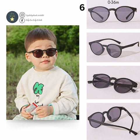 Ankyong Kính mát Baby Đen