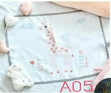 BabyMuffin Chắn nắng Hươu cao cổ Hồng nền Grey