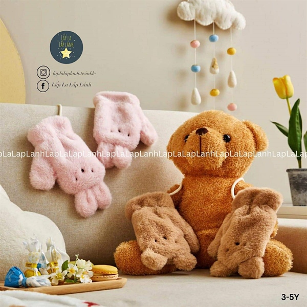 ModernHouse Găng tay Thỏ hồng