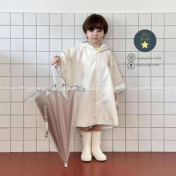 ECLL Áo mưa Cream size M