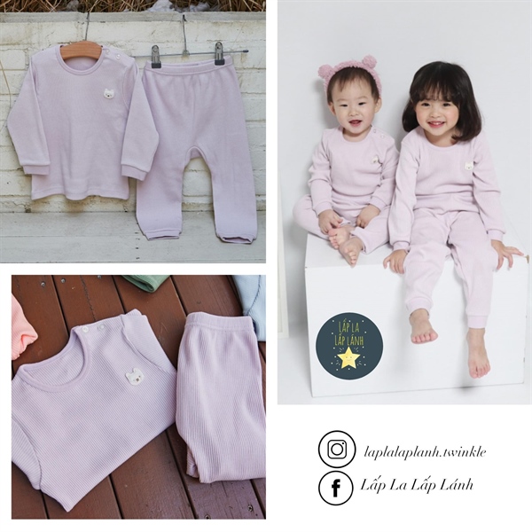 Cocohani Đồ bộ trơn Tím size 120