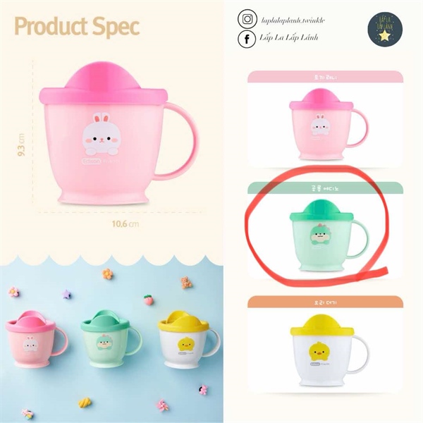 Edison Ly inox Khủng long xanh có nắp