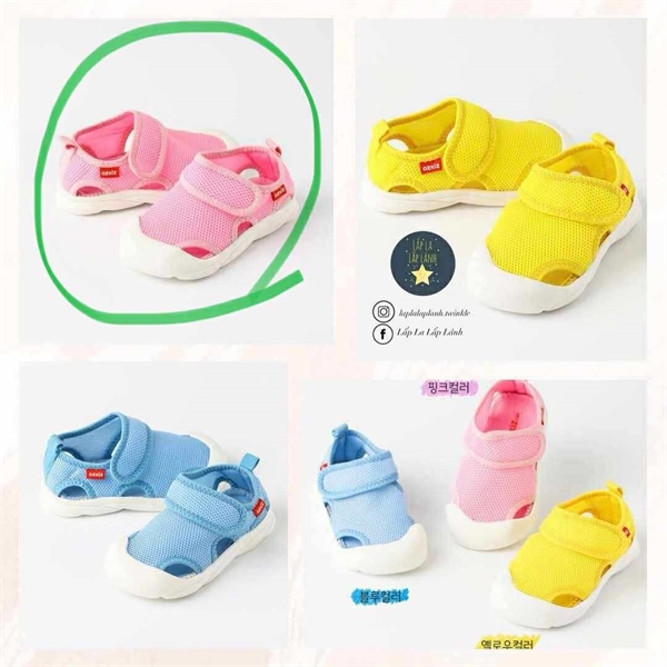 Ozkiz Sandal mesh Hồng size 130