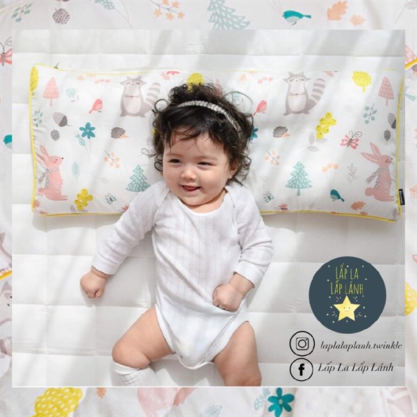 Formongde Wide pillow Thỏ nhím 30x70cm Cotton