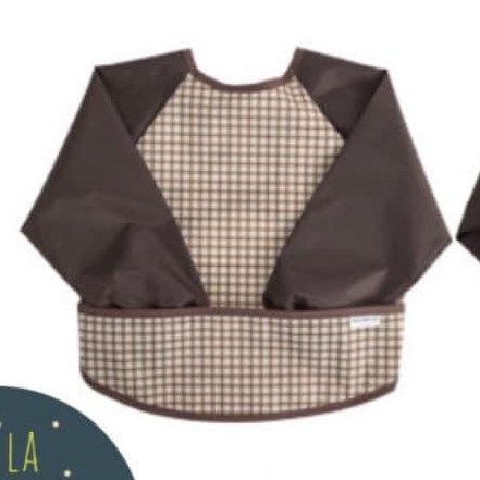 Easyfabric Áo yếm chống thấm Caro nâu size M