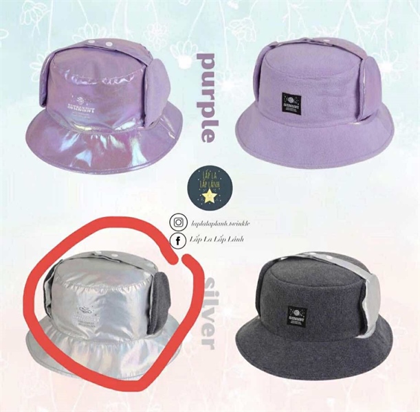 Shoopenkids Mũ HPKACD4T3U Bạc size L