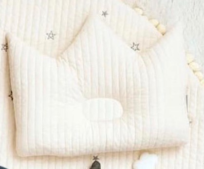 Malolotte Gối chống bẹp đầu Crown vân sọc Trắng