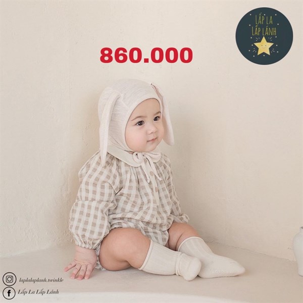 Happy Prince Romper caro nâu