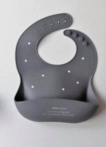 Trickholic Yếm Silicone Twinkle nền Xám