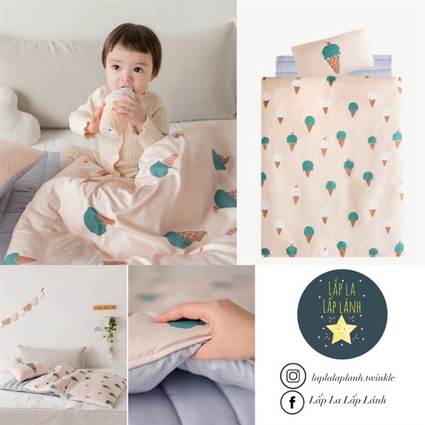 Juhodeco Set ngủ Premium Icecream